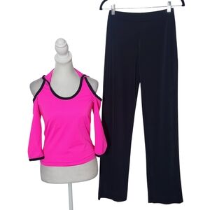 Balera Pink and Black Dance Costume Set Hip Hop Jazz Size Adult Medium